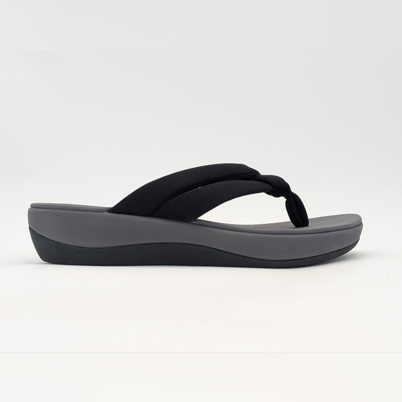 Cloudsteppers by Clarks Arla Glison Black Sandal Size US 9M / EU 40 Cushion Soft - Picture 3 of 16